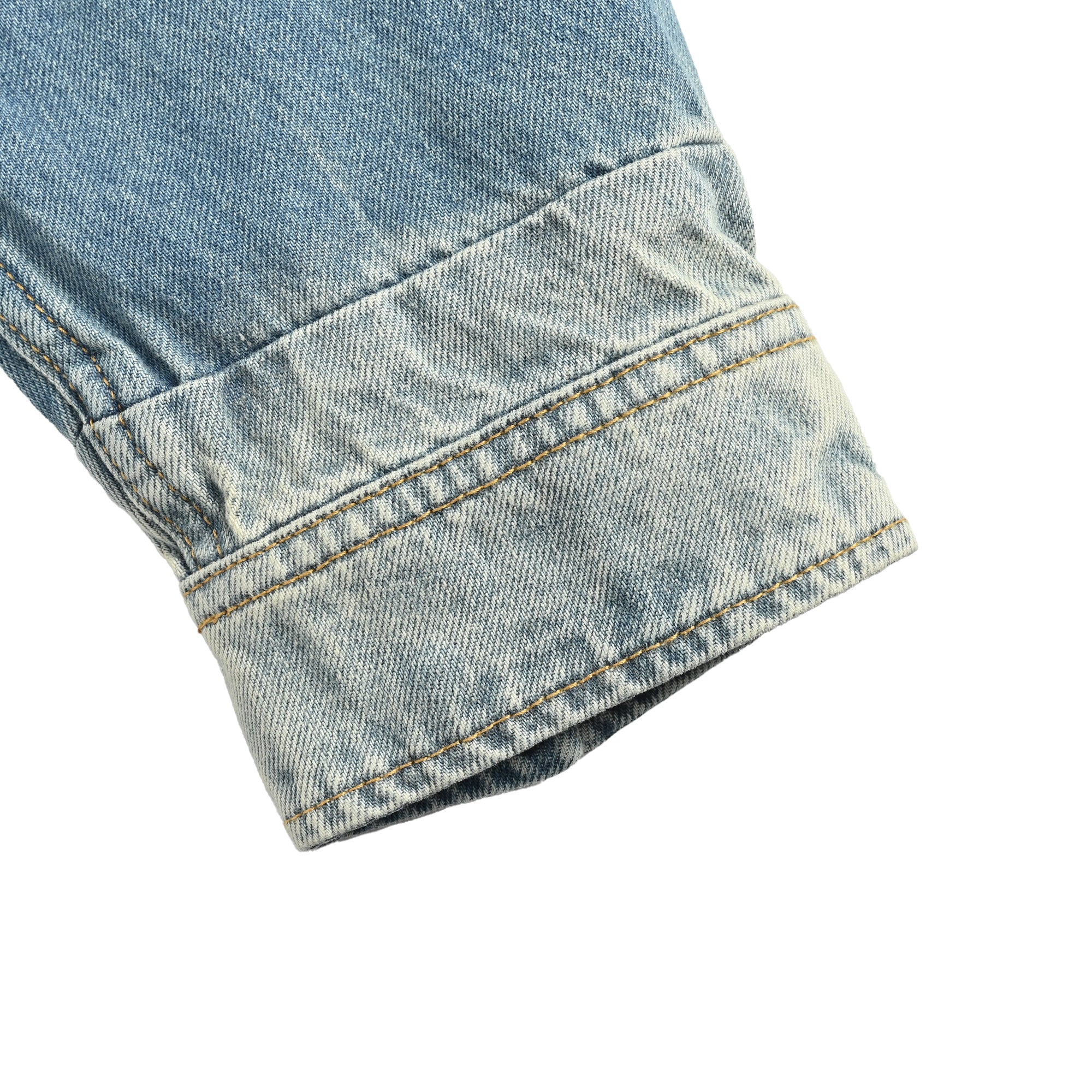 Gucci GUC Washed Embossed Denim Shirt Jacket – Unisex  NP6800724