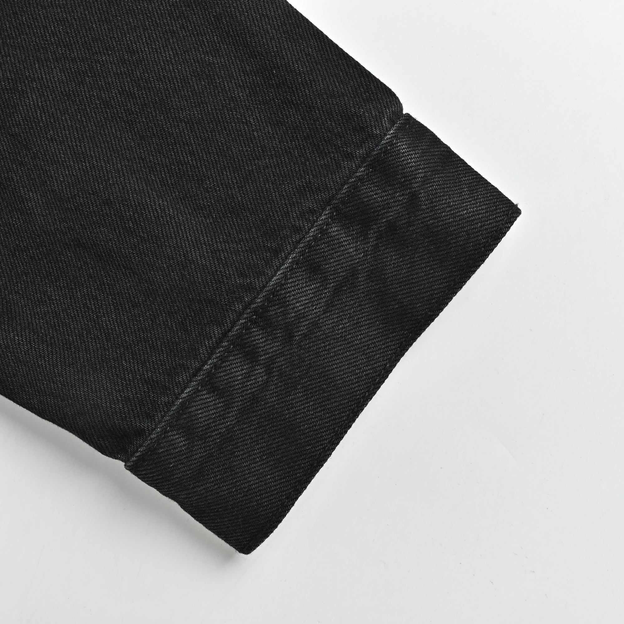 LOEWE Sleeve-Embroidered Denim Jacket — Black