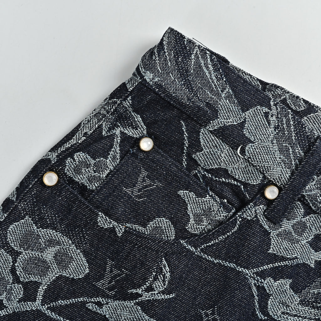Louis Vuitton Floral Jacquard Denim Shorts – Unisex HY3400701-SHT