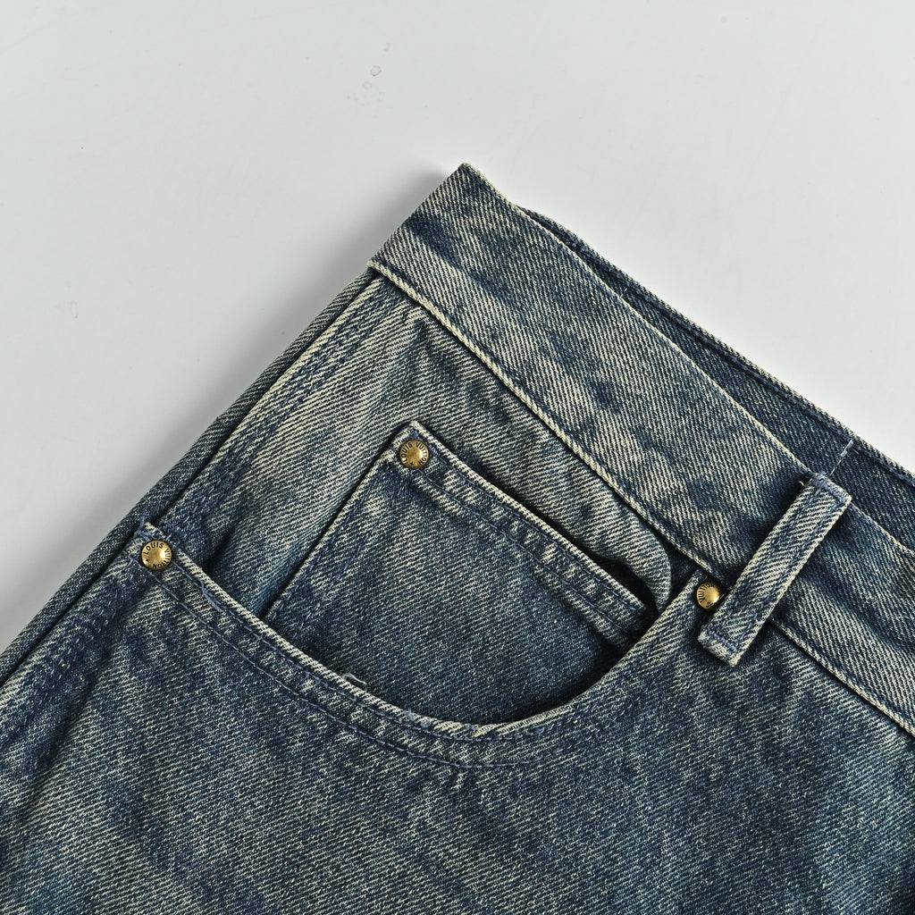 LV Embossed Monogram Cargo Straight-Leg Denim Jeans – Unisex TS7600829