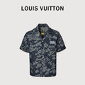 Louis Vuitton Floral Jacquard Denim Short-Sleeve Shirt Jacket – Unisex HY3400701
