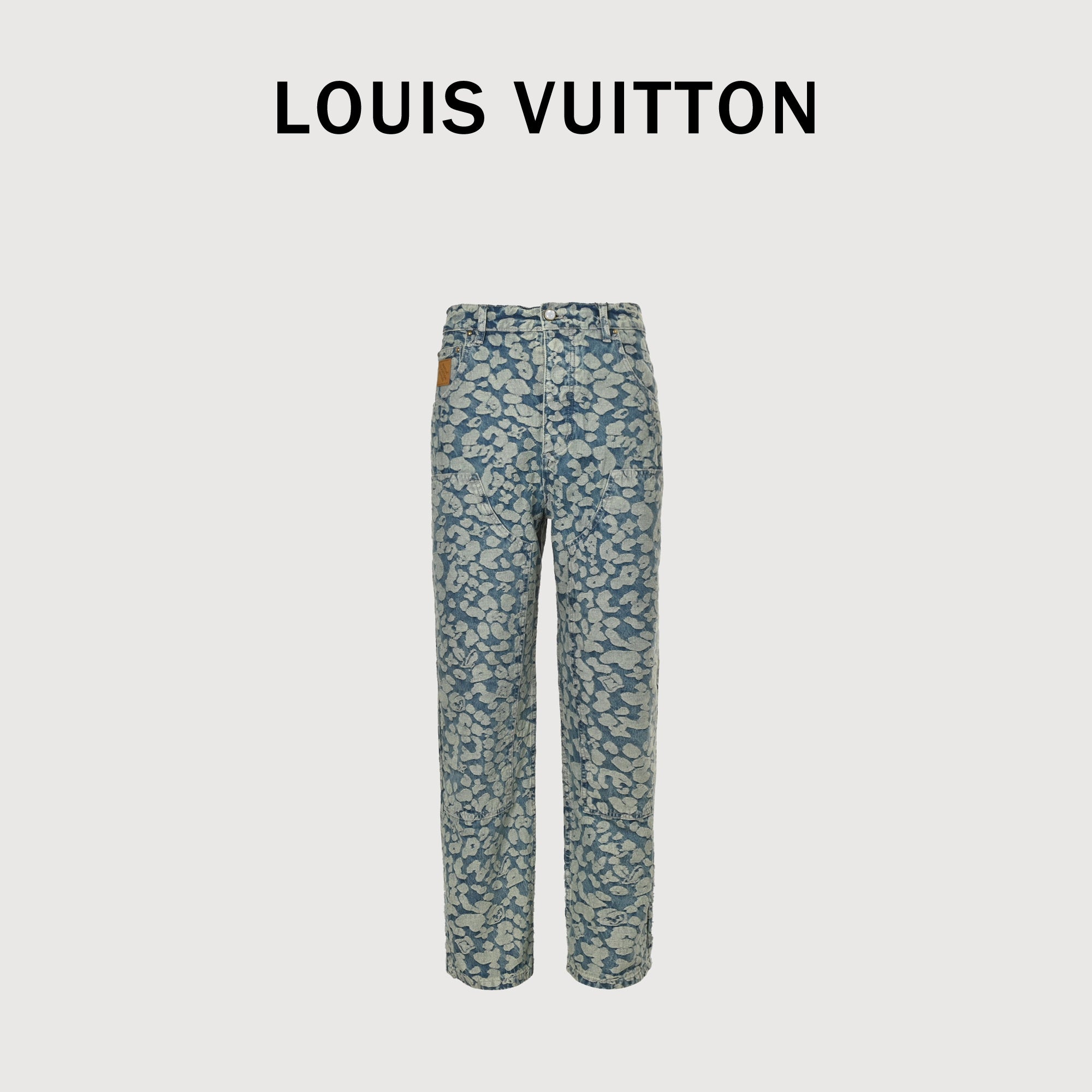 Louis Vuitton × Nigo 25SS Burnout Monogram Cargo Jeans – Unisex DK6401109