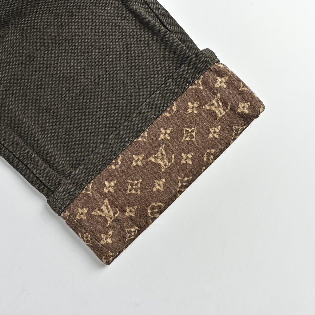 LV Monogram Cuff Skate Wide-Leg Denim Jeans – Unisex TS7200829