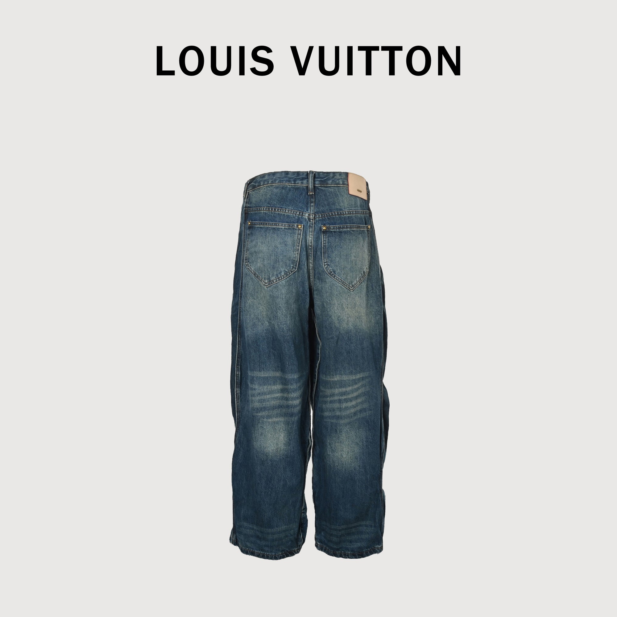 Louis Vuitton 25FW Wave-Stripe Washed Denim Jeans – Unisex  HH5201115