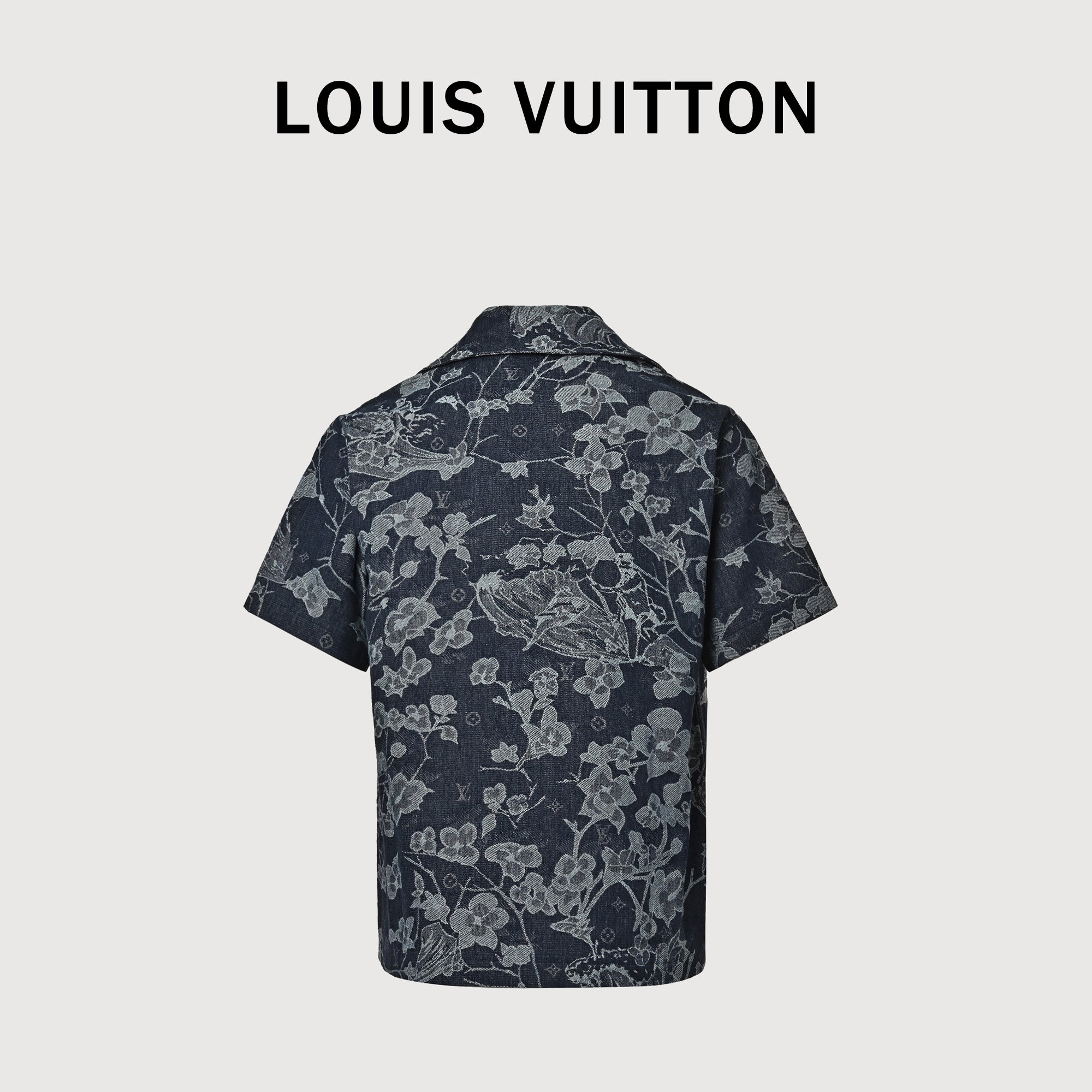 Louis Vuitton Floral Jacquard Denim Short-Sleeve Shirt Jacket – Unisex HY3400701