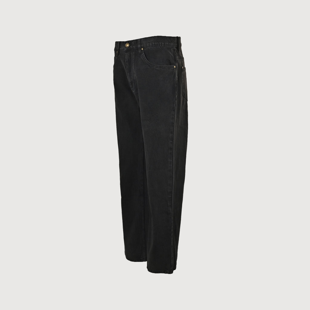 Louis Vuitton 25FW Embroidered Logo Wide-Leg Denim Jeans – Unisex DK6001215