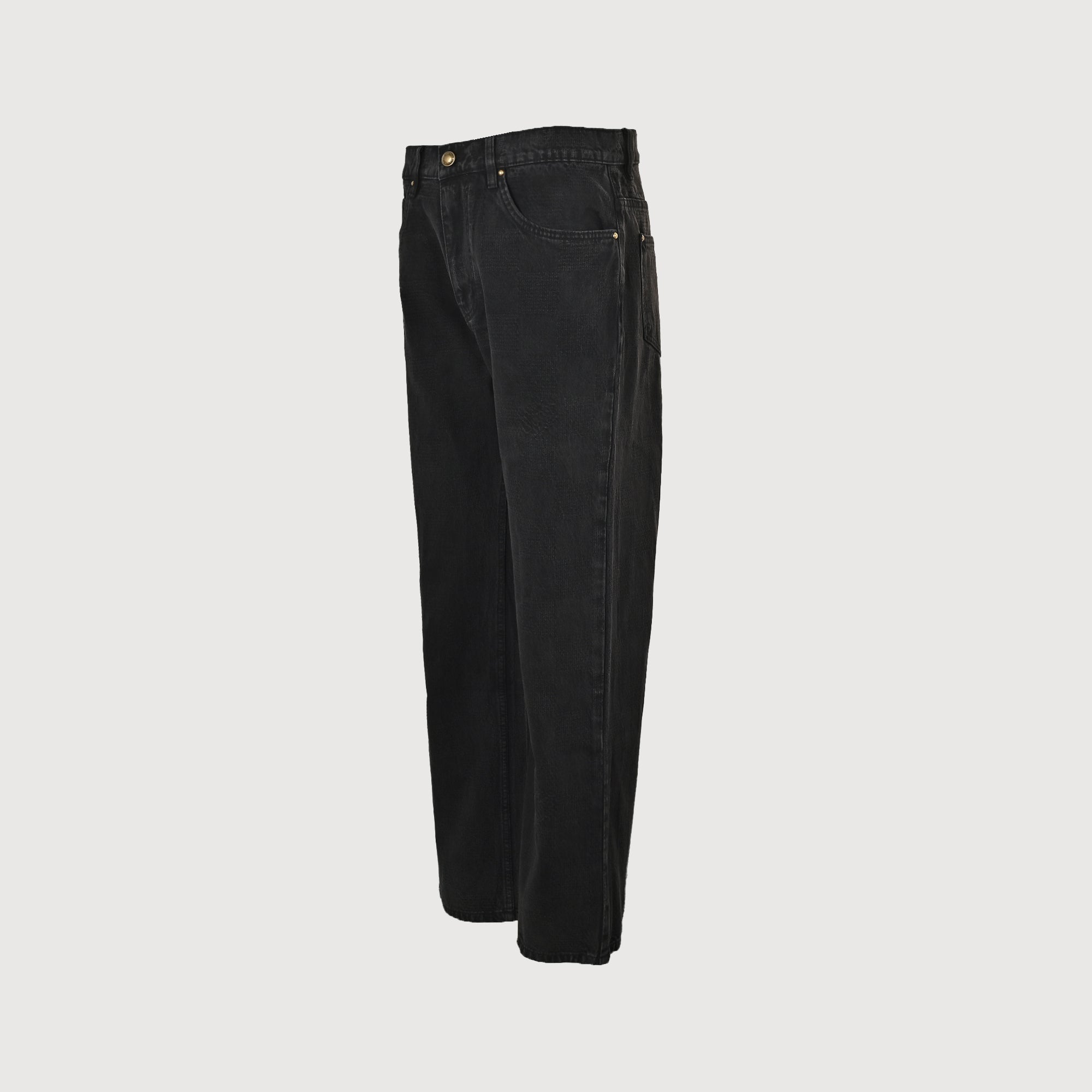 Louis Vuitton 25FW Embroidered Logo Wide-Leg Denim Jeans – Unisex DK6001215