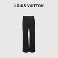 Louis Vuitton 25FW Embroidered Logo Wide-Leg Denim Jeans – Unisex DK6001215