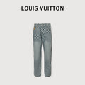Louis Vuitton 25FW Checkerboard Jacquard Denim Jeans – Unisex  DK5201011