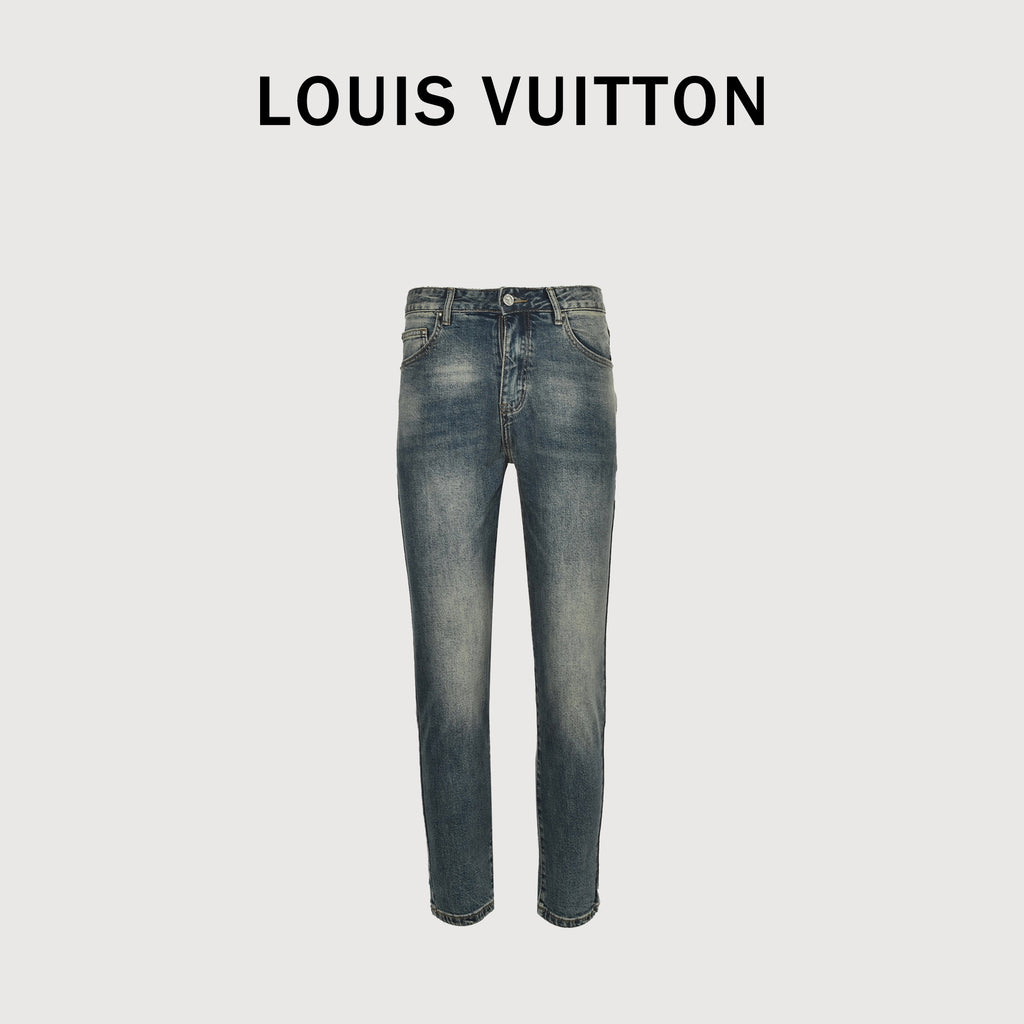Louis Vuitton Graffiti Letter Pocket Heavy-Washed Denim Jeans – Unisex  XM5201225