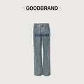 GOODBRAND Crystal Letter Watermark Light Luxury Denim Jeans – Unisex SY5200617