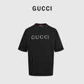 Gucci Classic Embroidered Logo Short Sleeve Tee – Heavyweight Cotton TS2600421