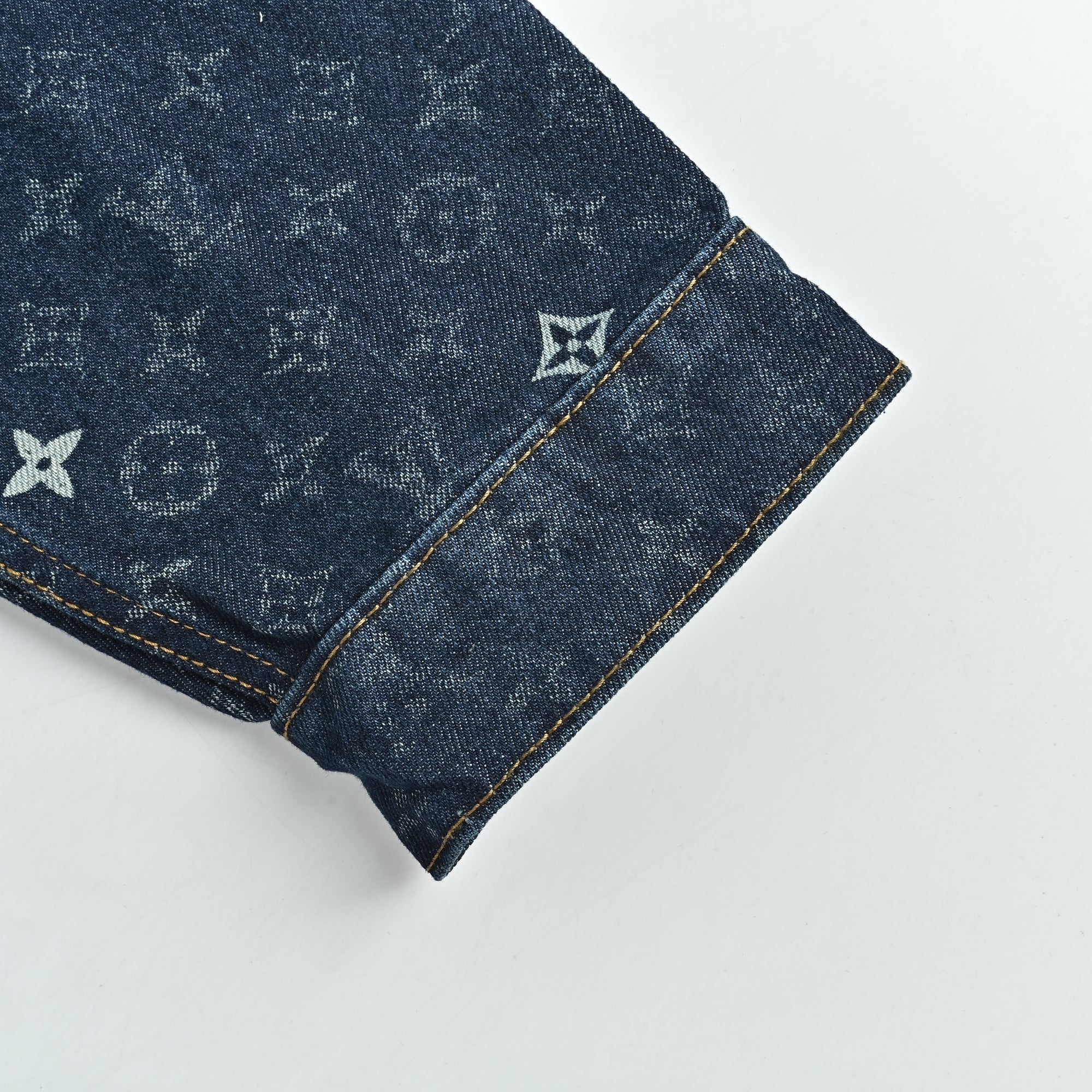 Louis Vuitton Monogram Faded Plaid Jacquard Pocket Denim Jacket – Unisex R5600819