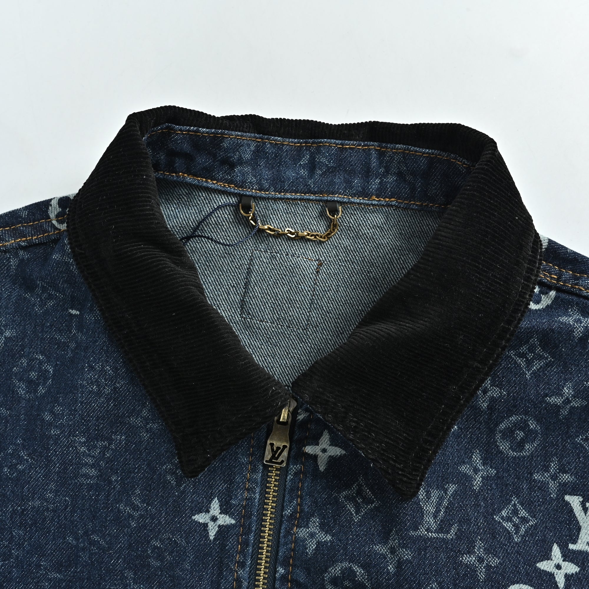 Louis Vuitton Monogram Faded Plaid Jacquard Pocket Denim Jacket – Unisex R5600819