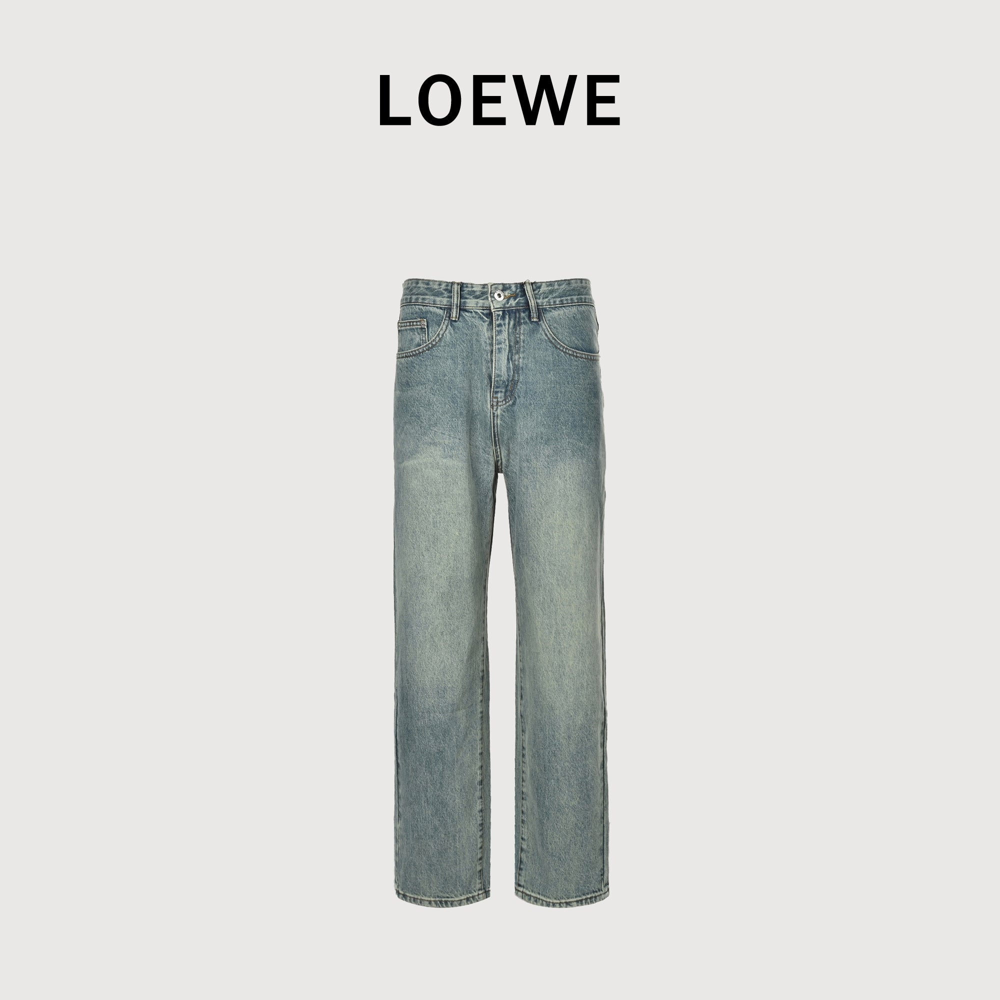 Loewe Classic Minimalist Heavy-Washed Jeans – Unisex XM5201125