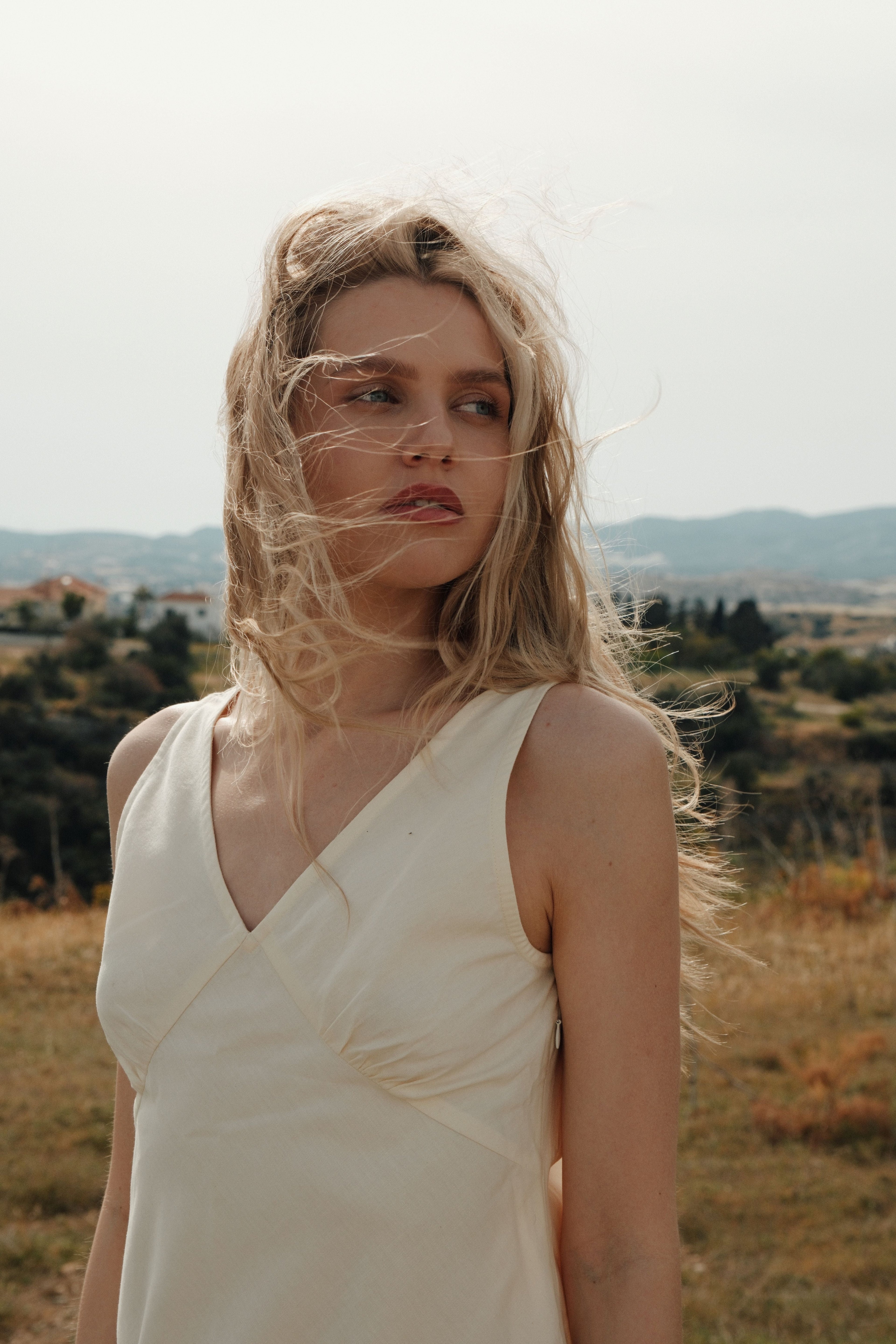 Organic Cotton Midi Slip Dress Butter