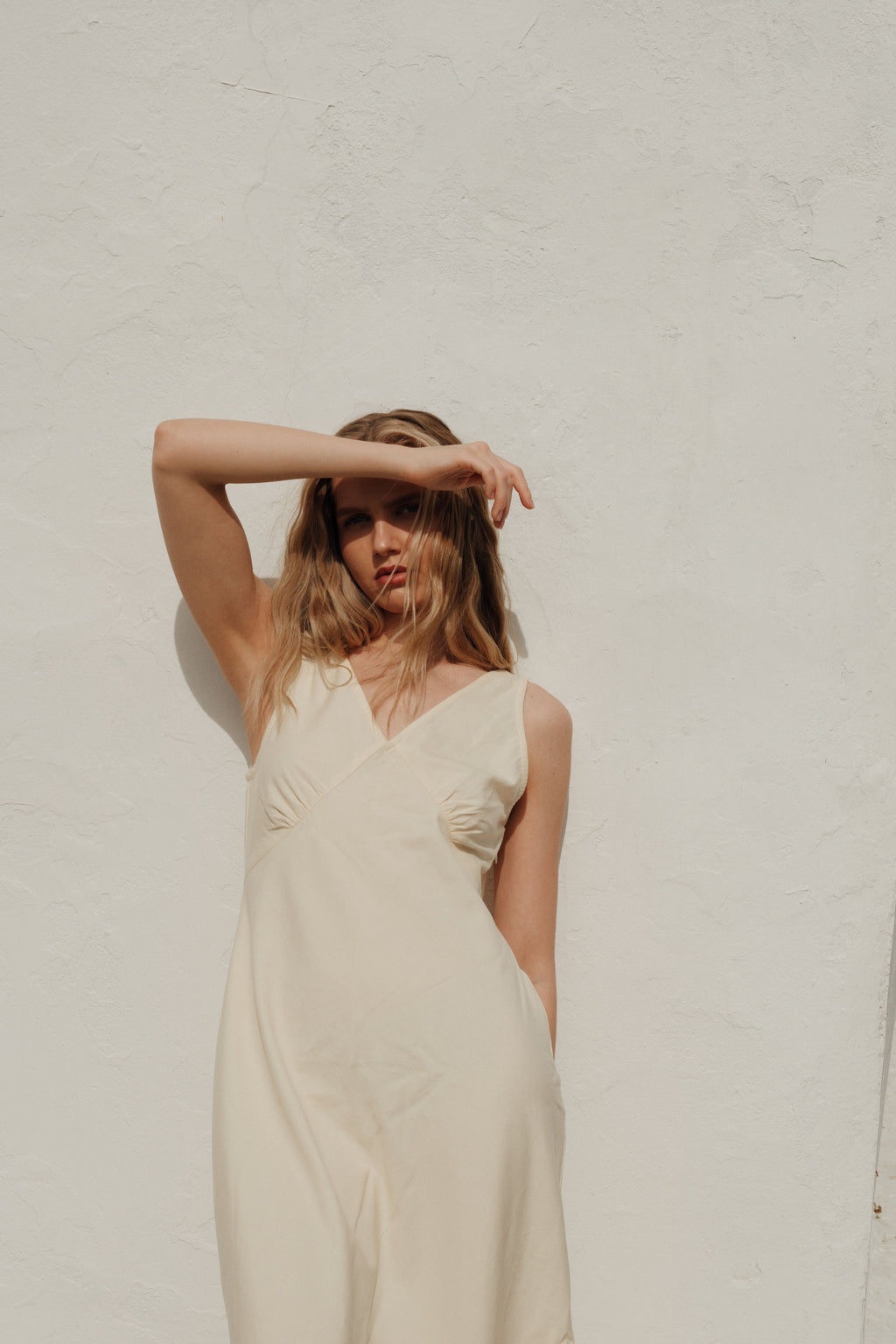 Organic Cotton Midi Slip Dress Butter
