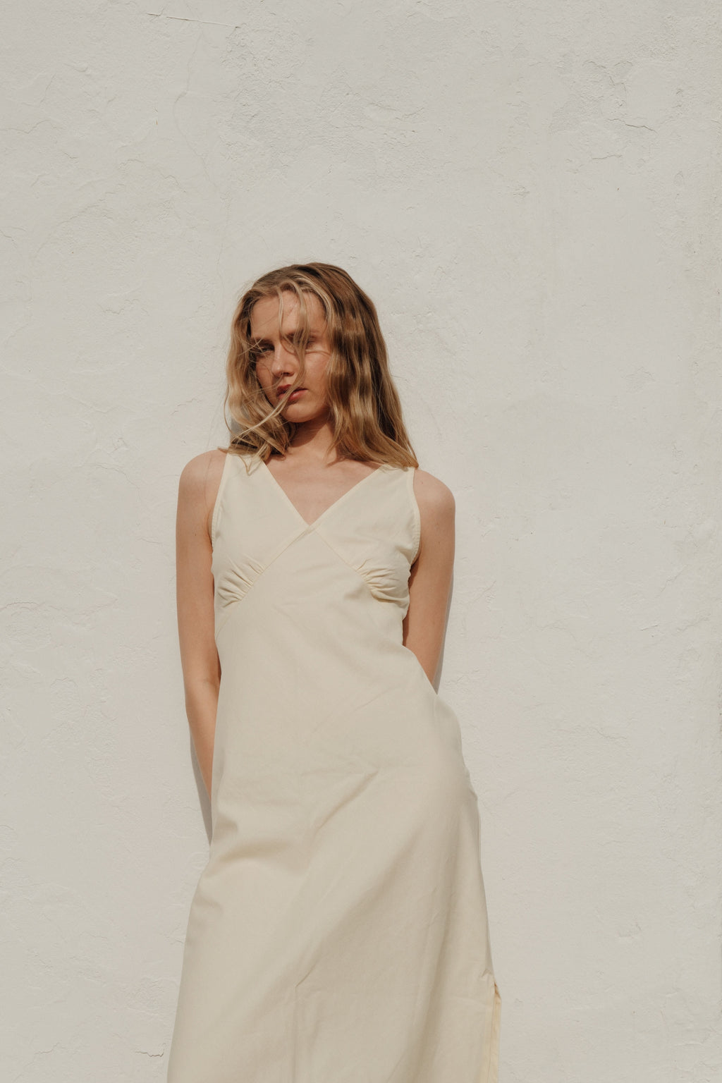 Organic Cotton Midi Slip Dress Butter