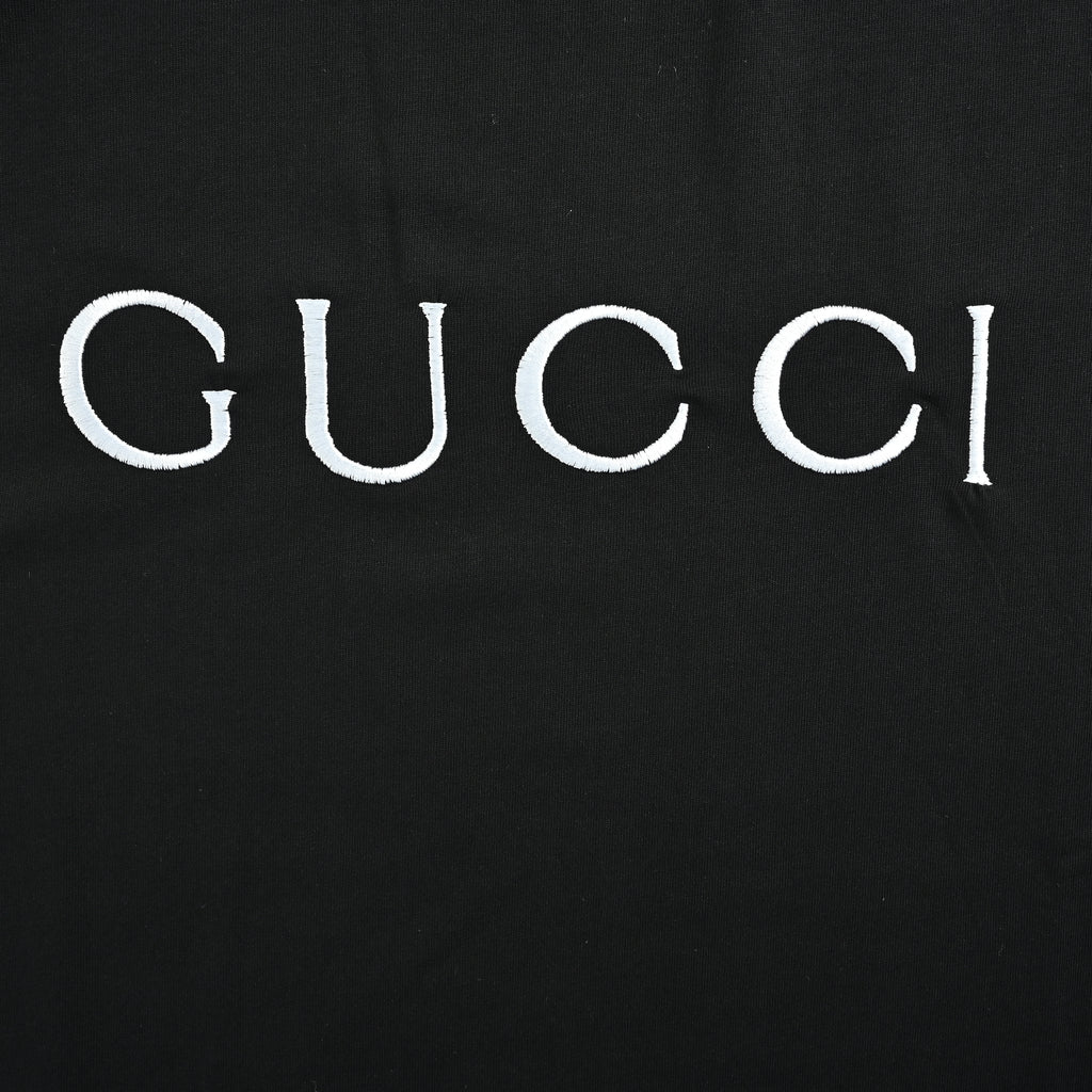 Gucci Classic Embroidered Logo Short Sleeve Tee – Heavyweight Cotton TS2600421